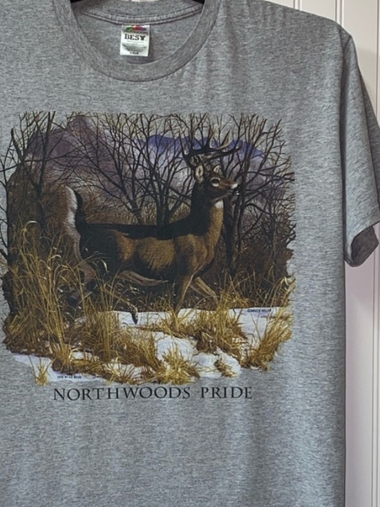 Fruit of the Loom Other - 90s Whitetail Deer Hunting Shirt L Vintage